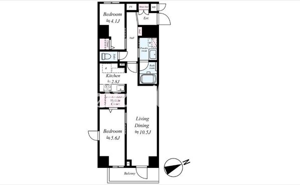 ヴェルデ若葉の物件間取画像